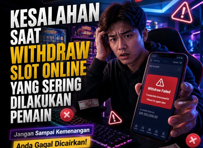 Kesalahan Saat Withdraw Slot Online yang Sering Dilakukan Pemain
