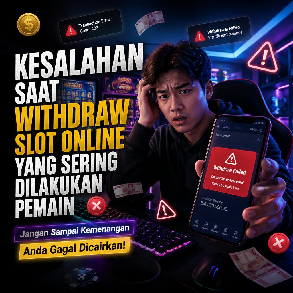 Kesalahan Saat Withdraw Slot Online yang Sering Dilakukan Pemain